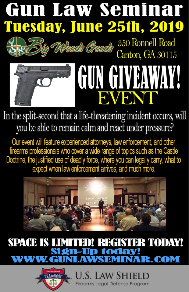 2019-06 Law Seminar and Gun Giveaway Event